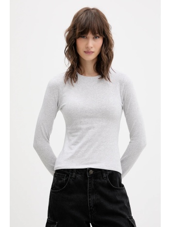 μακρυμάνικο abercrombie & fitch χρώμα γκρι, ki139-5755-112