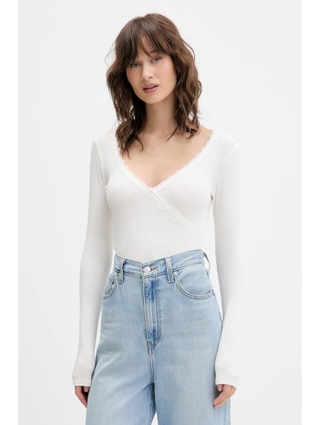 μακρυμάνικο hollister co. χρώμα μπεζ, ki339-5001-101 94%