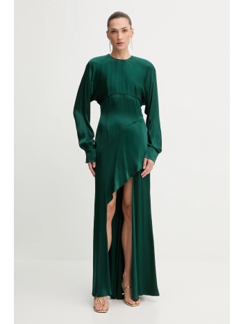 φόρεμα bardot χρώμα πράσινο, 60108db κύριο υλικό 100%