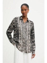 πουκάμισο answear.lab χρώμα: μαύρο 100% βισκόζη