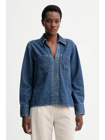 μπλουζάκι τζιν rag & bone χρώμα μπλε, rj0525fsuke 100%