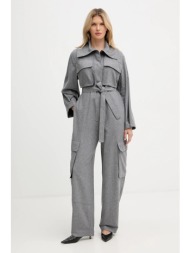 φόρμα με προσθήκη μαλλιού boss χρώμα: γκρι, 50548121 κύριο υλικό: 44% ανακυκλωμένο μαλλί, 35% lyocel