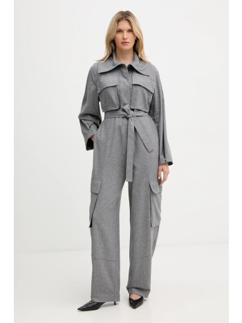 φόρμα με προσθήκη μαλλιού boss χρώμα γκρι, 50548121 κύριο