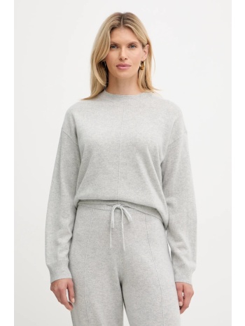 πουλόβερ κασμίρ boss χρώμα γκρι, 50547883 100% κασμίρι