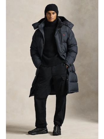 μπουφάν polo ralph lauren χρώμα μαύρο, 710p01338 100%