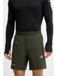 σορτς προπόνησης adidas performance training essentials holiday χρώμα: πράσινο, ka7862 87% πολυεστέρ