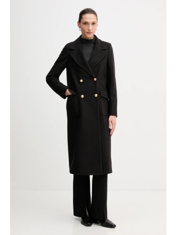 παλτό gaudi χρώμα μαύρο, 521fd35018 κύριο υλικό 60%