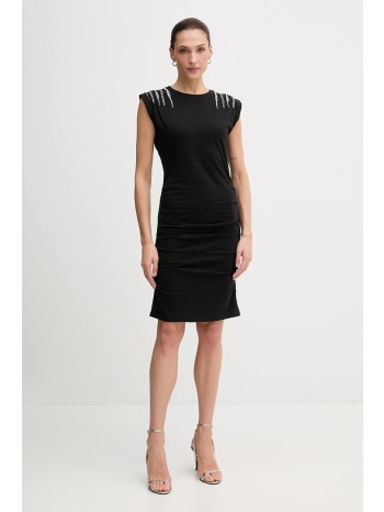 βαμβακερό φόρεμα pepe jeans χρώμα μαύρο, pl9537726 100%