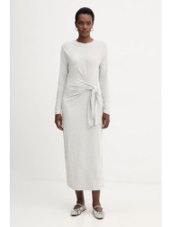 φόρεμα boss orange χρώμα: γκρι, 50547821 95% modal, 5% ελαστάν