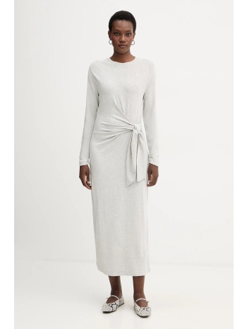 φόρεμα boss orange χρώμα γκρι, 50547821 95% modal, 5%