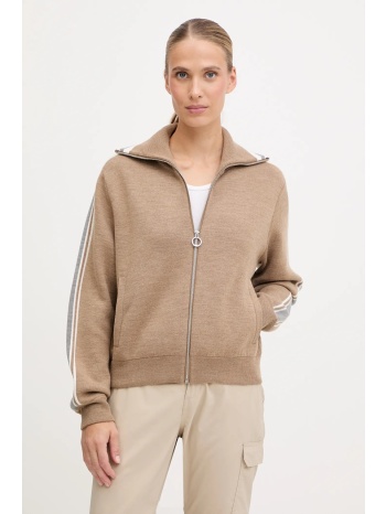ζακέτα με προσθήκη μαλλιού fusalp benada χρώμα μπεζ, i1122