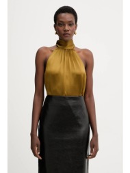 μπλουζάκι retrofete martina χρώμα: πράσινο, r-fw25-11995-11 κύριο υλικό: 73% oξικό άλας, 27% πολυεστ