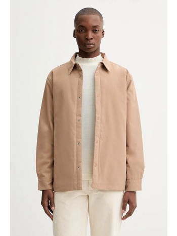 μπουφάν calvin klein χρώμα καφέ, lv04ld133g 100%