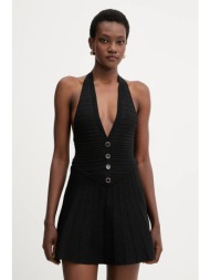 φόρεμα retrofete cinzia χρώμα: μαύρο, r-fw15-12048-17 60% ρεγιόν, 32% νάιλον, 5% μεταλλικές ίνες, 3%