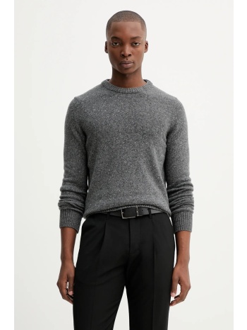 πουλόβερ με προσθήκη μαλλιού marc o`polo χρώμα γκρι