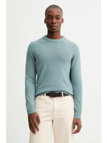 πουλόβερ με προσθήκη μαλλιού marc o`polo χρώμα μπλε