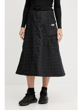 φούστα the north face quilted volume χρώμα μαύρο
