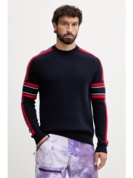 μάλλινο πουλόβερ fusalp spectavia ανδρικό, χρώμα: ναυτικό μπλε, i2114 90% μαλλί, 10% κασμίρι