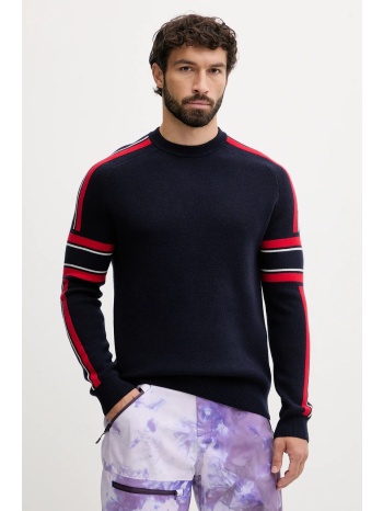 μάλλινο πουλόβερ fusalp spectavia ανδρικό, χρώμα ναυτικό