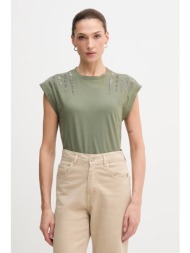 μπλουζάκι pepe jeans χρώμα: πράσινο, pl5000024 100% βαμβάκι
επένδυση: 97% βαμβάκι, 3% σπάντεξ