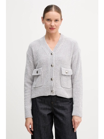 πλεκτή ζακέτα marc aurel χρώμα γκρι, 8051-8000-82101 100%