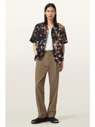 παντελόνι με προσθήκη μαλλιού allsaints tallis χρώμα: καφέ, m021td κύριο υλικό: 59% ανακυκλωμένο βαμ