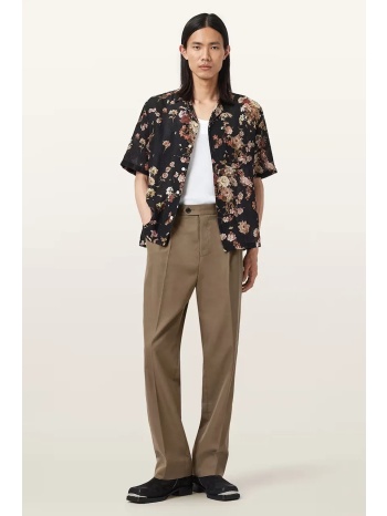 παντελόνι με προσθήκη μαλλιού allsaints tallis χρώμα καφέ