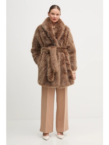 παλτό mackage χρώμα καφέ, kacela κύριο υλικό 100%