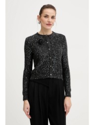 ζακέτα με προσθήκη μαλλιού marella χρώμα: γκρι, 2523346152200 79% πολυαμίδιο, 13% αιγοκάμηλος, 8% μα