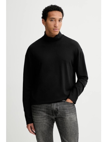 μακρυμάνικο calvin klein χρώμα μαύρο, lv04ld215g 65%