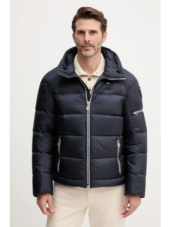 μπουφάν με επένδυση από πούπουλα blauer wise χρώμα ναυτικό