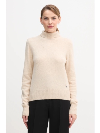 πουλόβερ με προσθήκη μαλλιού colmar χρώμα μπεζ, 4300.3zq