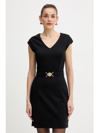 φόρεμα guess chrissy χρώμα μαύρο, w5bk21 kcmu2 κύριο