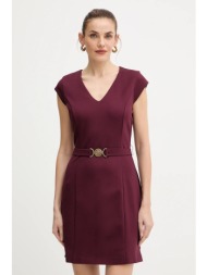 φόρεμα guess chrissy χρώμα: μπορντό, w5bk21 kcmu2 κύριο υλικό: 65% βισκόζη, 31% πολυαμίδιο, 4% ελαστ