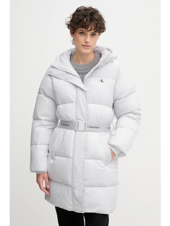 μπουφάν calvin klein jeans χρώμα μοβ, lv047d508g μανσέτες