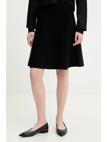 φούστα united colors of benetton χρώμα μαύρο, 17q3d001x