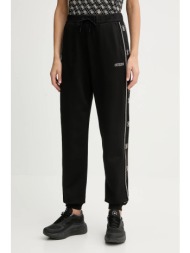 παντελόνι φόρμας guess octavia χρώμα: μαύρο, v5bb23 kcx22 86% πολυεστέρας, 8% βισκόζη, 6% ελαστάν