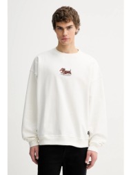 βαμβακερή μπλούζα kaotiko χρώμα: άσπρο, ar051-02-g002 100% βαμβάκι