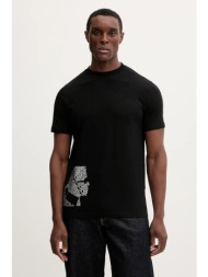 μπλουζάκι karl lagerfeld χρώμα: μαύρο, 554235.755404 95% βαμβάκι, 5% ελαστάν