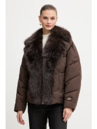 μπουφάν marciano guess estella χρώμα: καφέ, 5bgl33 7378a κύριο υλικό: 94% πολυεστέρας, 6% ελαστάν
φό