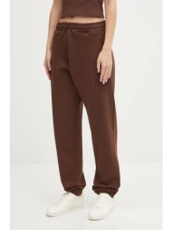 βαμβακερό παντελόνι hugo blue naleisy_b dubraxo χρώμα: καφέ, 50553979 100% βαμβάκι