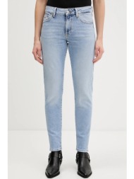 τζιν παντελόνι tommy jeans χρώμα: μπλε, dw0dw22429 81% βαμβάκι, 18% lyocell, 1% ελαστάν