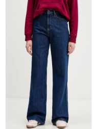 τζιν παντελόνι tommy jeans χρώμα: ναυτικό μπλε, dw0dw22438 99% βαμβάκι, 1% ελαστάν
