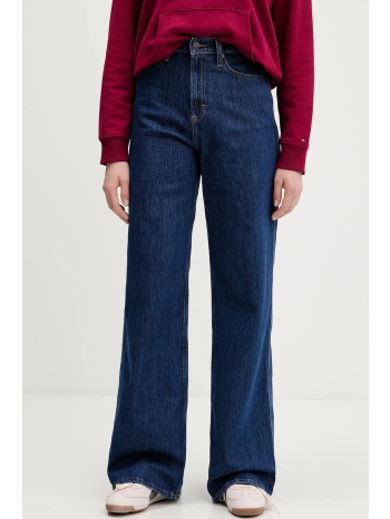 τζιν παντελόνι tommy jeans χρώμα ναυτικό μπλε, dw0dw22438