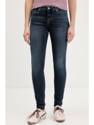 τζιν παντελόνι tommy jeans χρώμα: ναυτικό μπλε, dw0dw22451 98% βαμβάκι, 2% ελαστάν