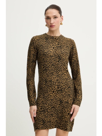 φόρεμα από μείγμα μαλλιού morgan χρώμα πράσινο, rmbeo 53%