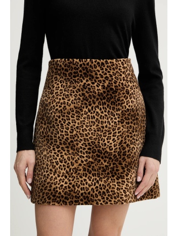 φούστα weekend max mara disco χρώμα καφέ, 2615101081600