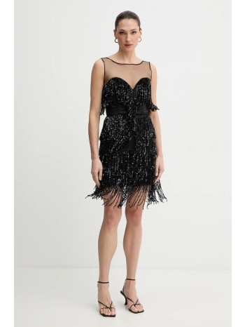 φόρεμα bardot χρώμα μαύρο, 60271db κύριο υλικό 100%