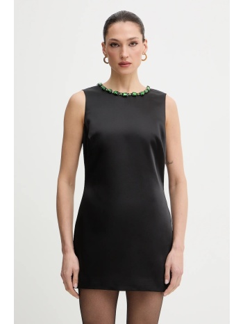 φόρεμα bardot χρώμα μαύρο, 60171db κύριο υλικό 85%