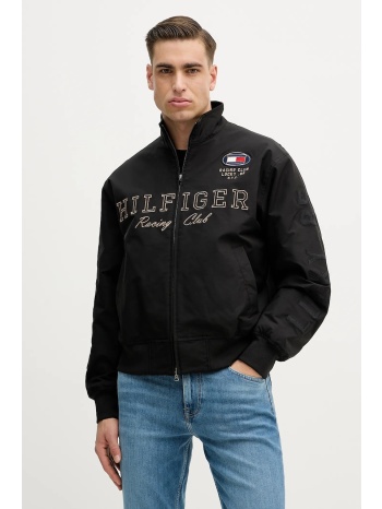 μπουφάν tommy hilfiger χρώμα μαύρο, mw0mw42565 κύριο